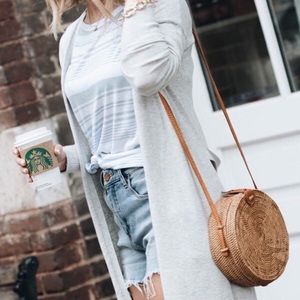 Blue and White Striped T-shirt